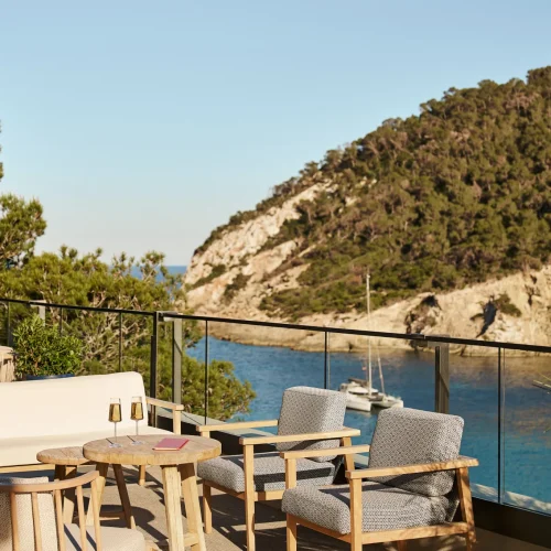 ME Ibiza restaurant on the cliff in Santa Eulària des Riu
