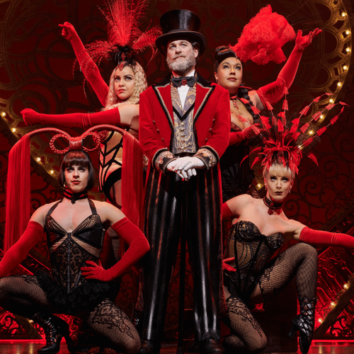 A still from a performance of the Moulin Rouge Musical, where guests attended with AIG VIP