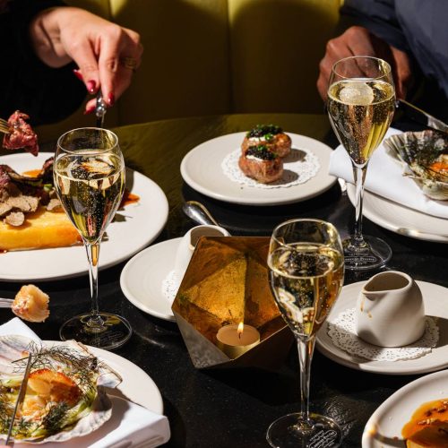 A new years dinner at Sea Containers, a perfect party idea for the end of 2025