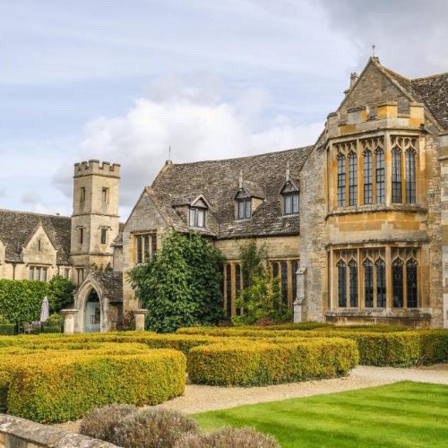The gardens and grounds at Ellenborough Park, which is perfect for an away day in the UK