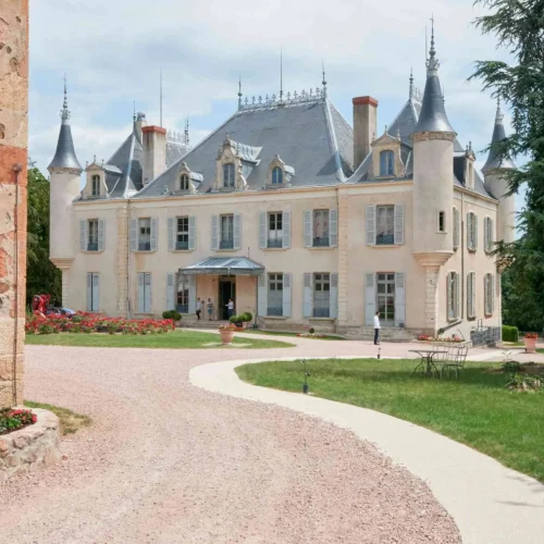 One of Châteauform's houses from the entranceway, which is in a grand french style