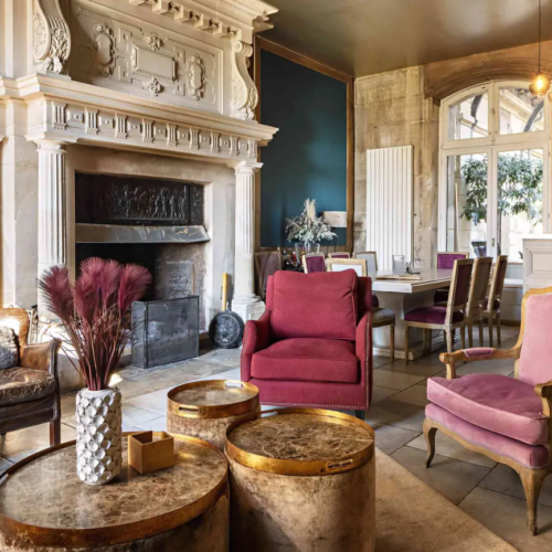 One of the lounges in a Châteauform' estate, that creates a cost 'home from home' feel