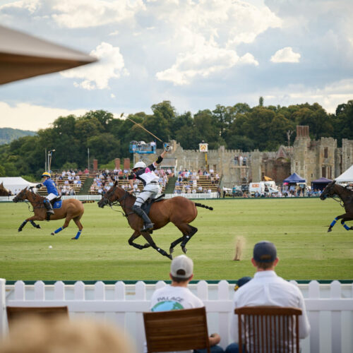 The polo that guests can enjoy during an away day at Cowdray House