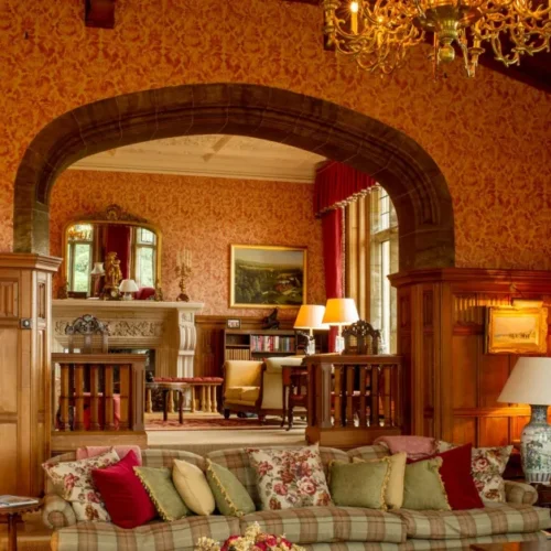 One of the lounge spaces at Cowdray House, that creates a cosy and relaxed feel for away days