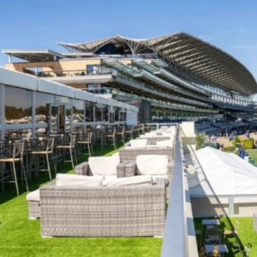Royal Ascot Terrace in the sunshine