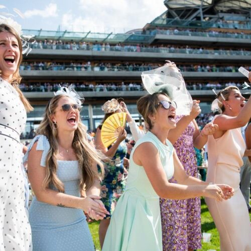 Women Celebrating Royal Ascot