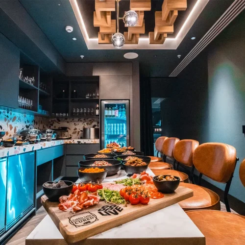 Co-Op Live catering in Corporate Box