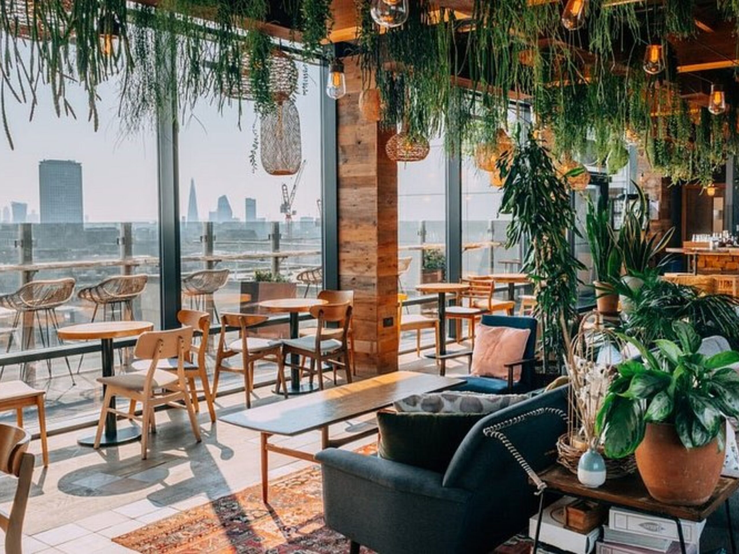 The Nest rooftop, that seamlessly transfers from inside to outside