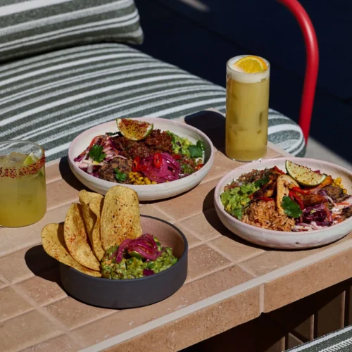 Food served at Bar Arriba, which is mainly Mexican dishes